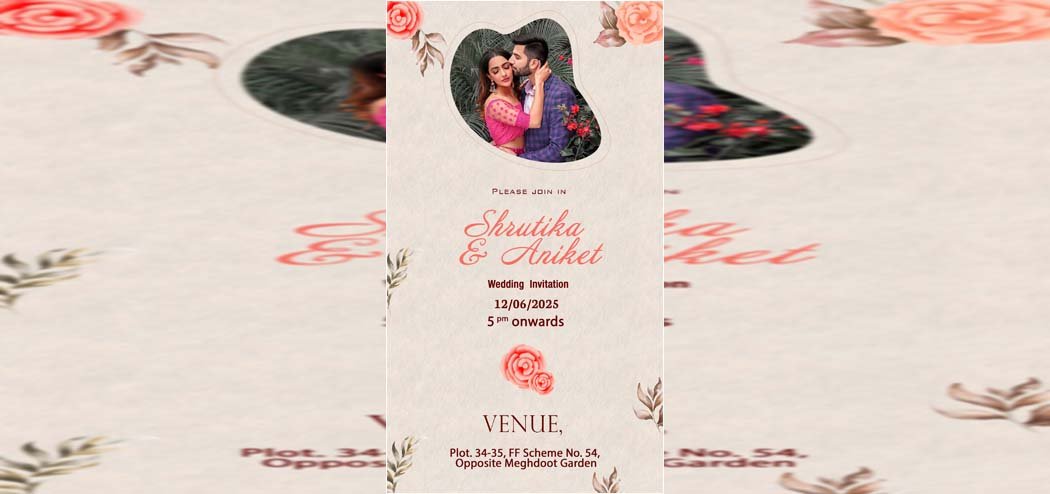 Wedding Invitation Card PSD-3